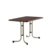 Sieger Boulevard Klapptisch 115x70 Cm Stahl/Mecalit Champagner/Schiefer Mocca