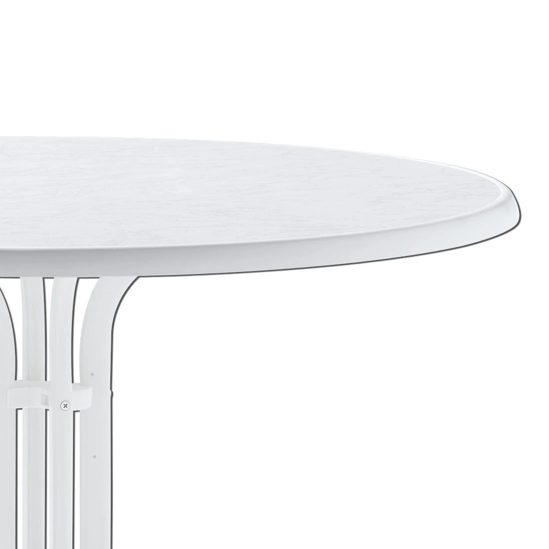 Sieger Boulevard Klapptisch Ø100 Cm Stahl/Mecalit Weiß/Marmor Weiß 2 Sieger Boulevard Klapptisch Ø100 Cm Stahl/Mecalit Weiß/Marmor Weiß – Bild 2