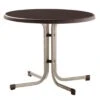 Sieger Boulevard Klapptisch Ø86 Cm Stahl/Mecalit Champagner/Schiefer Mocca