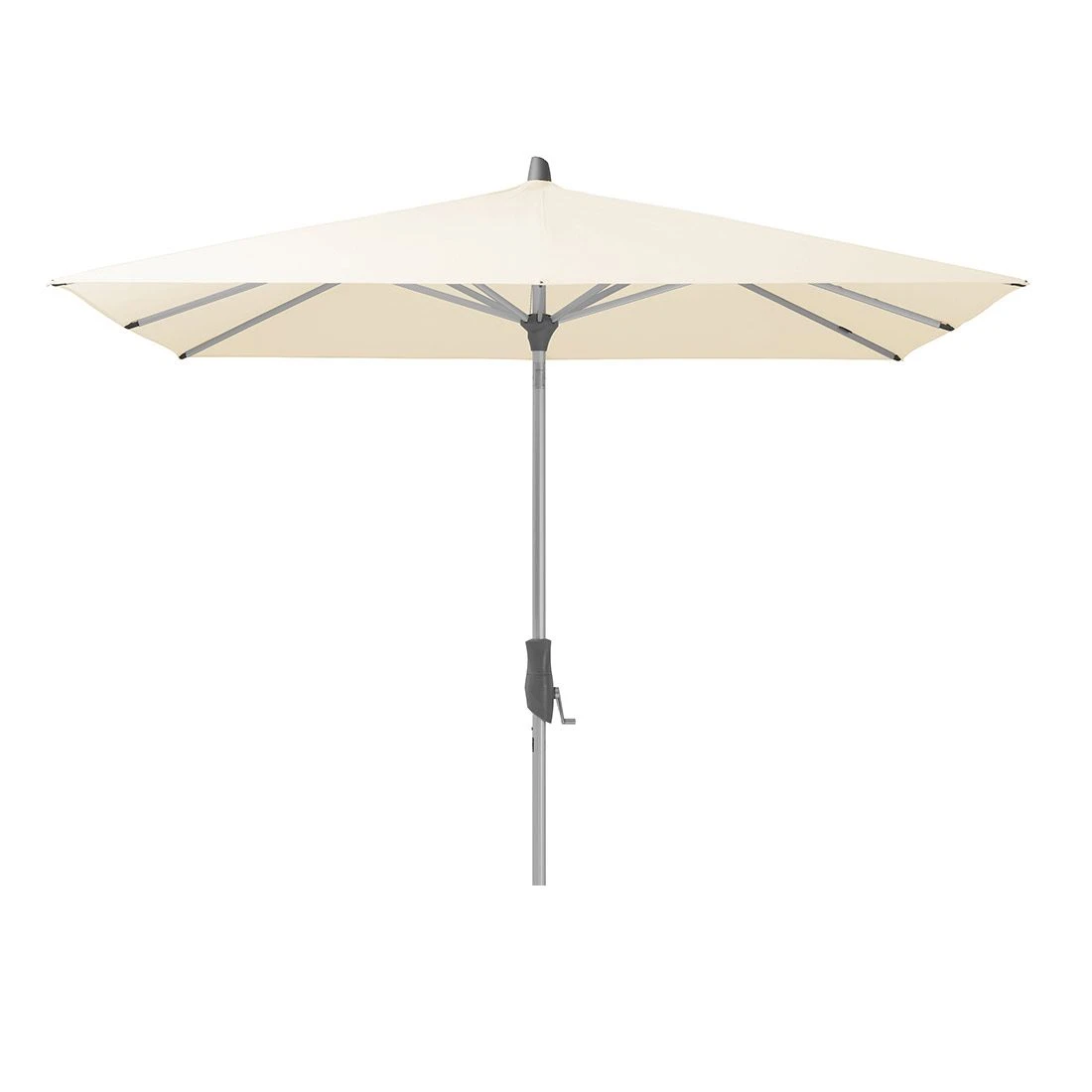 Glatz Alu Twist Mittelstockschirm 240x240cm Eggshell 2 Glatz Alu Twist Mittelstockschirm 240x240cm Eggshell – Bild 2