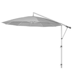 May Mezzo Ampelschirm Rund 300cm HV Silbergrau