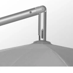 May Mezzo Ampelschirm Rund 300cm HV Silbergrau -Grün Raum 745858 3