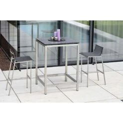 Stern Gartentisch-Gestell 80x80cm Edelstahl -Grün Raum 838170 5