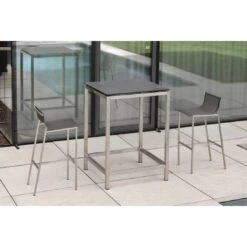 Stern Gartentisch-Gestell 80x80cm Edelstahl -Grün Raum 838170 6