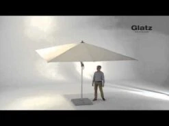 Glatz Fortello Easy Stockschirm 350x350 Cm Eggshell