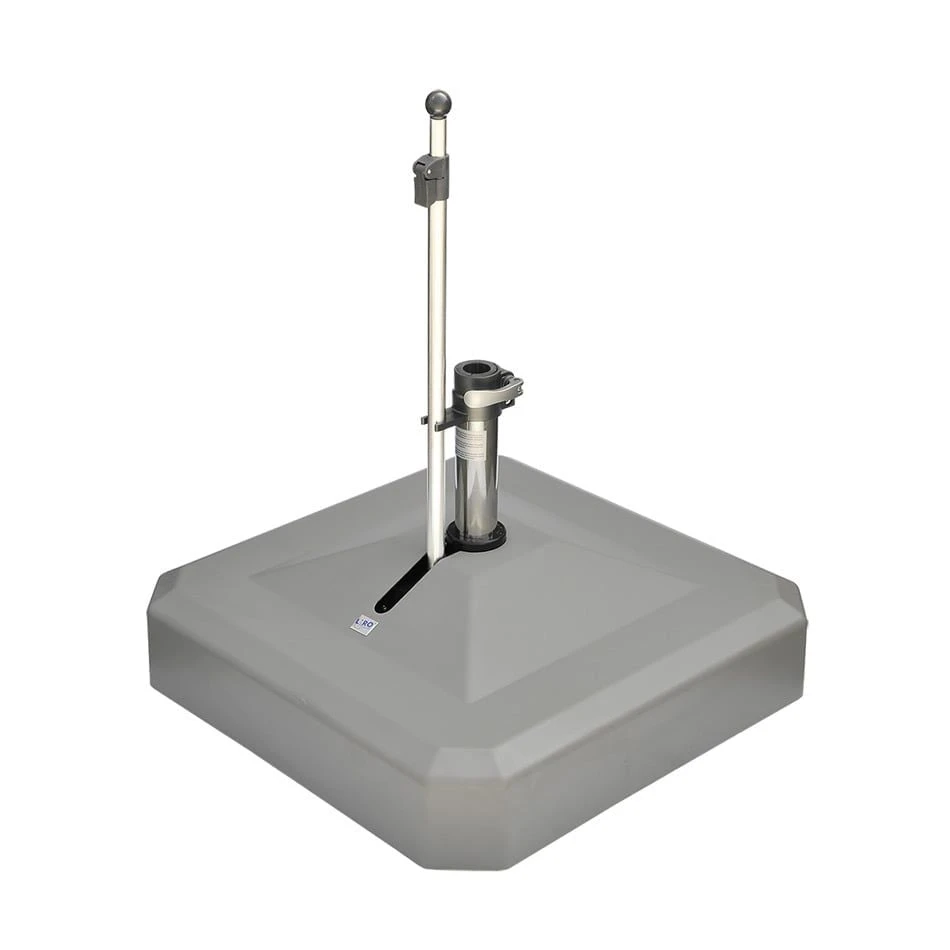 LiRo Midi Plus 100-K Mobiler Schirmständer Mit Schnellspanner Graphit 1 LiRo Midi Plus 100-K Mobiler Schirmständer Mit Schnellspanner Graphit