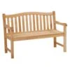 Zebra Yachtclub Gartenbank 130 Cm Teak Mit Edelstahlbeschlägen Natur