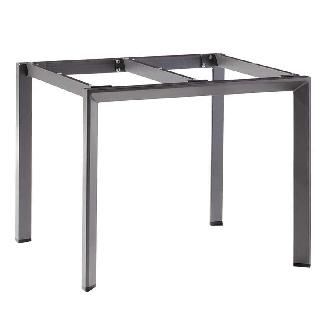Sieger Gartentisch-Gestell 90x90 Cm Aluminium Eisengrau 1 Sieger Gartentisch-Gestell 90x90 Cm Aluminium Eisengrau