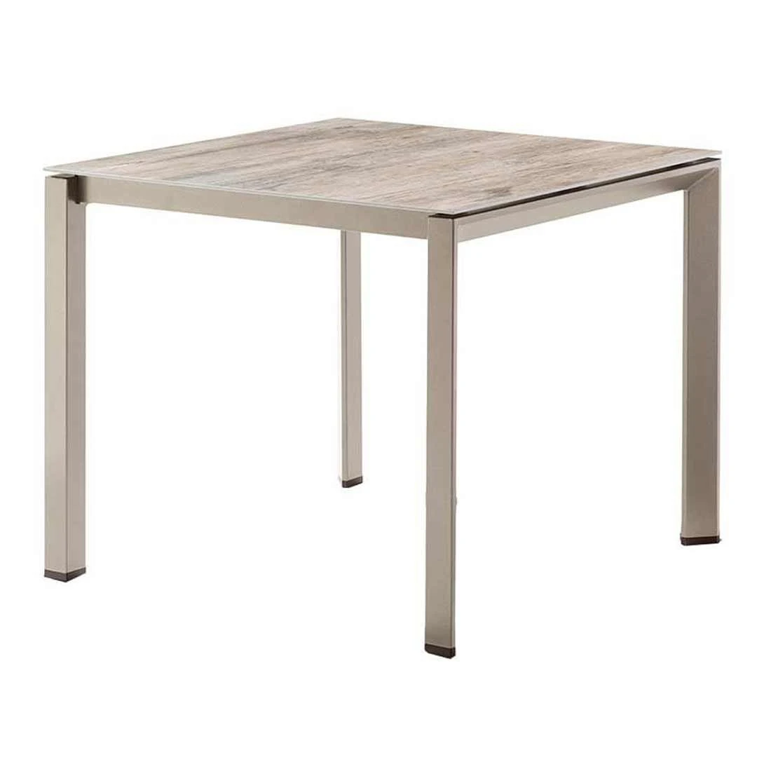 Sieger Gartentisch-Gestell 90x90 Cm Aluminium Champagner 1 Sieger Gartentisch-Gestell 90x90 Cm Aluminium Champagner