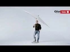 Glatz Alu Smart Easy Mittelstockschirm Ø200cm Eggshell