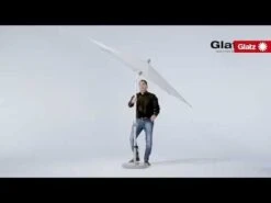 Glatz Alu Smart Easy Mittelstockschirm Ø220cm Eggshell