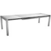 Stern Ausziehtisch 214/254/294x100 Cm Edelstahl/Silverstar Silber/Zement Hell