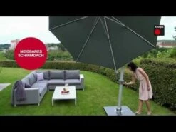 Knirps Pendelschirm Premium Ø340cm Rund Natur