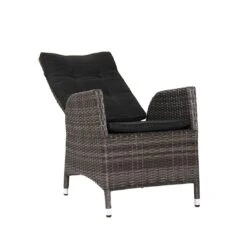 Ploß Rocking Gartenmöbelset 7-teilig Mit Tisch 220x100cm Grau-Braun