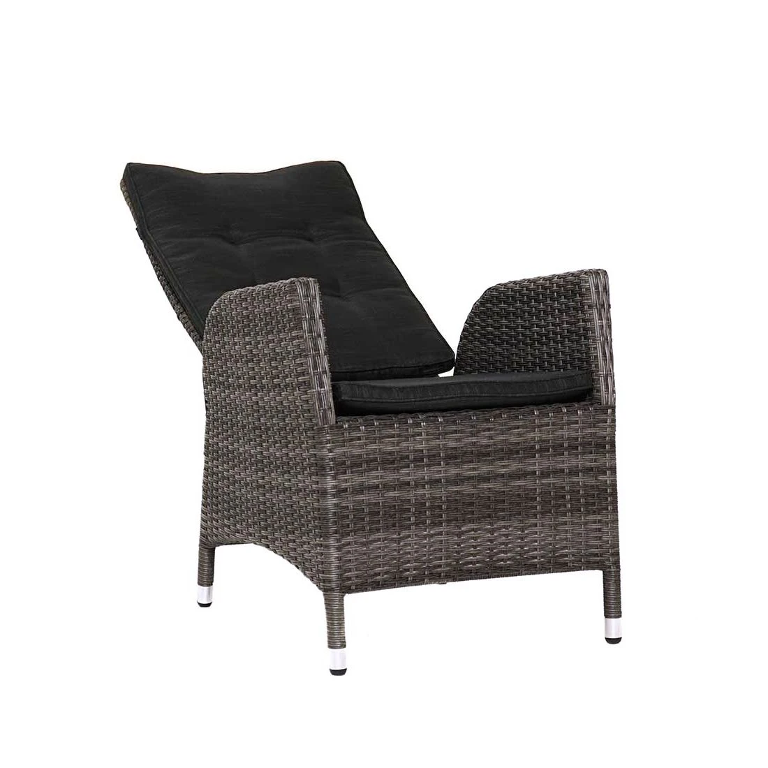 Ploß Rocking Gartenmöbelset 7-teilig Mit Tisch 220x100cm Grau-Braun 1 Ploß Rocking Gartenmöbelset 7-teilig Mit Tisch 220x100cm Grau-Braun