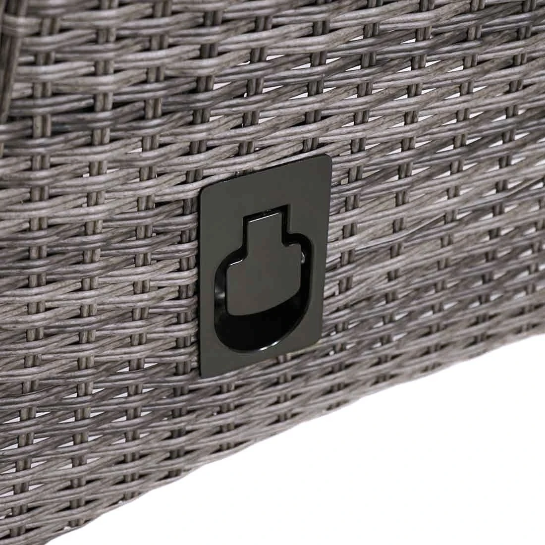 Ploß Rocking Gartenmöbelset 7-teilig Mit Tisch 220x100cm Grau-Braun 2 Ploß Rocking Gartenmöbelset 7-teilig Mit Tisch 220x100cm Grau-Braun – Bild 2