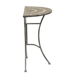 Siena Garden Felina Anstelltisch 69x35x71cm Eisen/Naturstein-Mix Silber-Schwarz -Grün Raum 933375 3