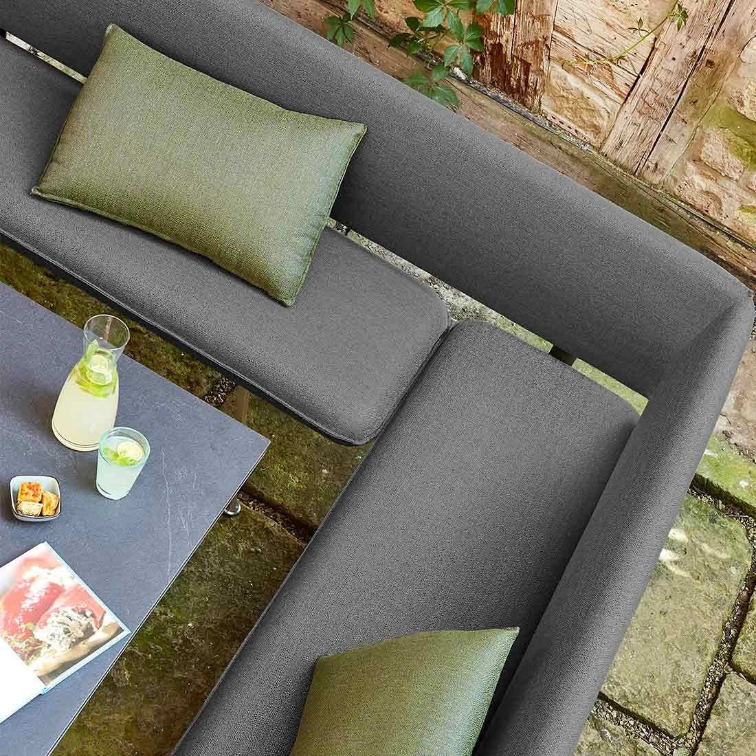 Best Babylon Bravour Gartenbank 200cm Edelstahl/Horizon Silber/Marengo 3 Best Babylon Bravour Gartenbank 200cm Edelstahl/Horizon Silber/Marengo – Bild 3