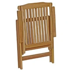 OUTLIV. Ontario Gartenmöbelset 5-tlg. Mit Klapptisch 120x70cm Natur -Grün Raum bounty gartenmoebelset 5 tlg mit klapptisch 120x70cm 1392009 8