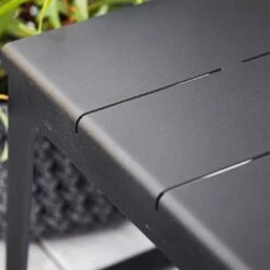 Cane-Line Copenhagen Gartenbank 121 Cm Aluminium Lava Grey -Grün Raum cane line copenhagen 2 sitzerbank 121 cm aluminium 1463531 4