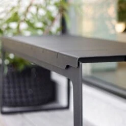 Cane-Line Copenhagen Gartenbank 121 Cm Aluminium Lava Grey -Grün Raum cane line copenhagen 2 sitzerbank 121 cm aluminium 1463531 6