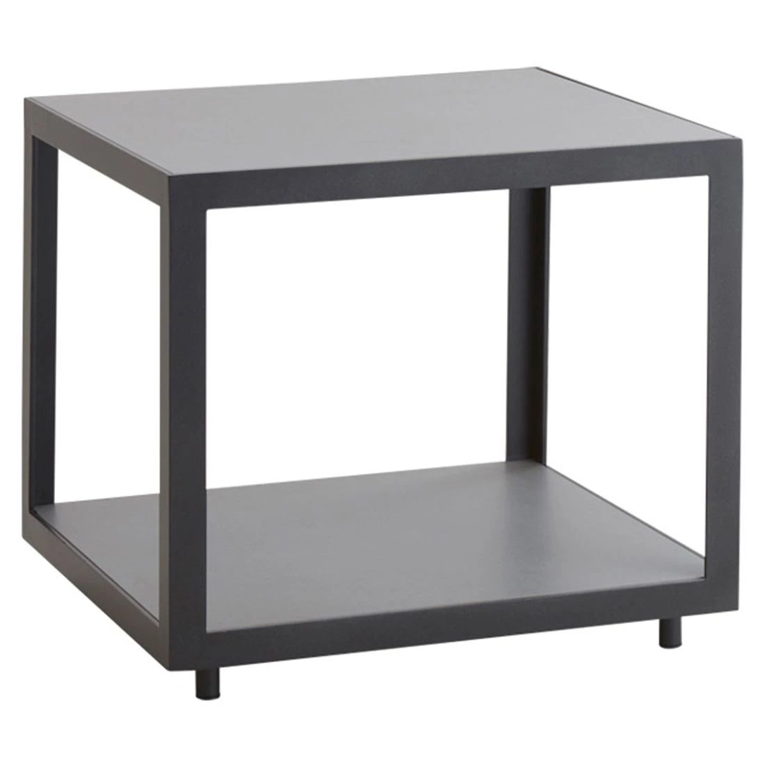 Cane-Line Level Beistelltisch 48x48cm Aluminium/Keramik Lava Grey/Light Grey 1 Cane-Line Level Beistelltisch 48x48cm Aluminium/Keramik Lava Grey/Light Grey