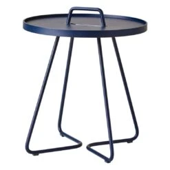 Cane-Line On-the-move Beistelltisch Ø44x54 Cm Aluminium Midnight Blue