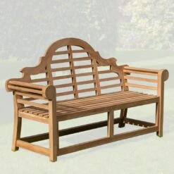 DeVries Woodie Marlboro Gartenbank 165 Cm Teak Natur
