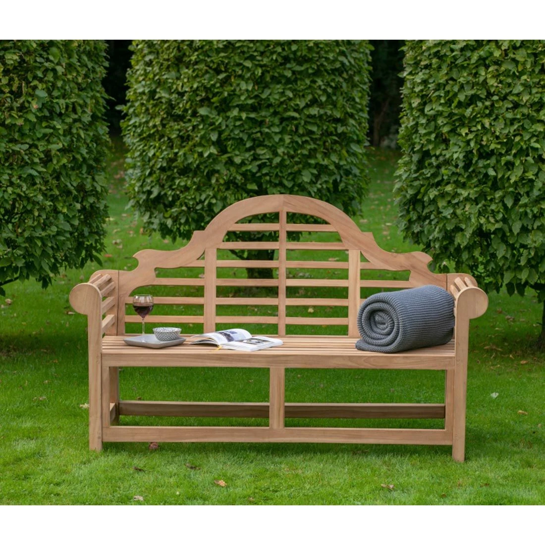 DeVries Woodie Marlboro Gartenbank Teak Natur 3 DeVries Woodie Marlboro Gartenbank Teak Natur – Bild 3