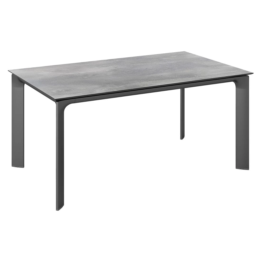 Kettler Diamond Gartentisch 160x95cm Aluminium/HPL Anthrazit/Silbergrau 1 Kettler Diamond Gartentisch 160x95cm Aluminium/HPL Anthrazit/Silbergrau