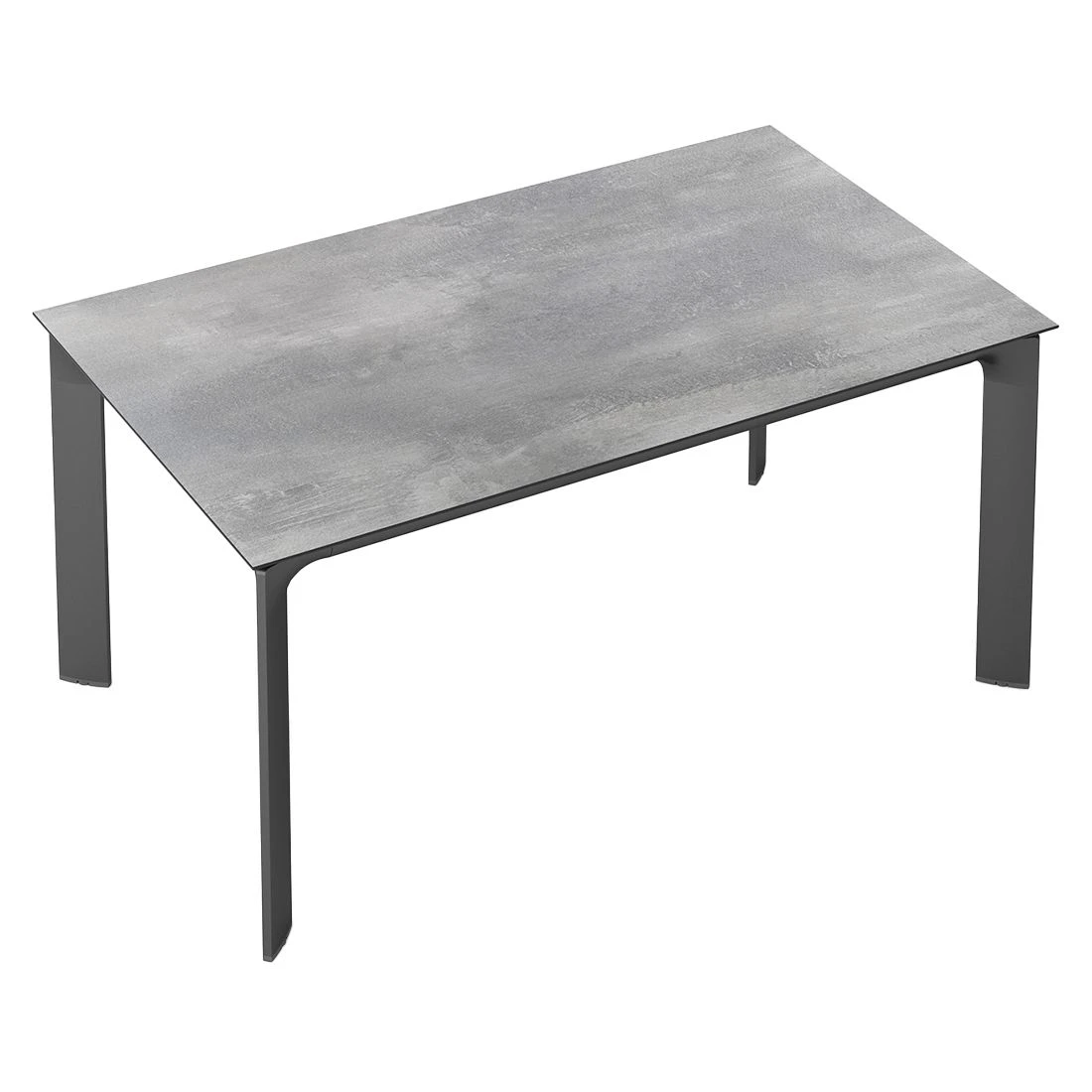 Kettler Diamond Gartentisch 160x95cm Aluminium/HPL Anthrazit/Silbergrau 2 Kettler Diamond Gartentisch 160x95cm Aluminium/HPL Anthrazit/Silbergrau – Bild 2