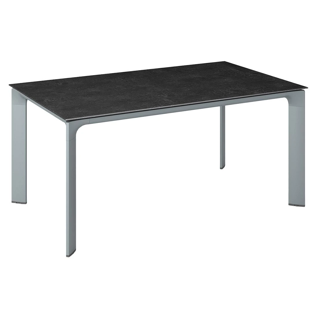 Kettler Diamond Gartentisch 160x95cm Aluminium/Keramik-Glas-Quarz Silber/Fossil-Natur 1 Kettler Diamond Gartentisch 160x95cm Aluminium/Keramik-Glas-Quarz Silber/Fossil-Natur