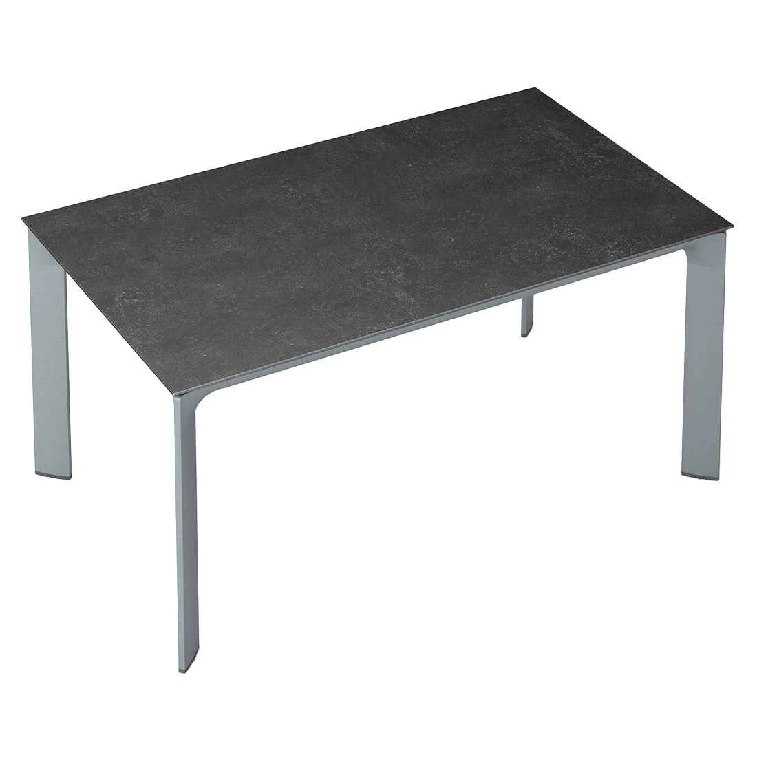 Kettler Diamond Gartentisch 160x95cm Aluminium/Keramik-Glas-Quarz Silber/Fossil-Natur 2 Kettler Diamond Gartentisch 160x95cm Aluminium/Keramik-Glas-Quarz Silber/Fossil-Natur – Bild 2