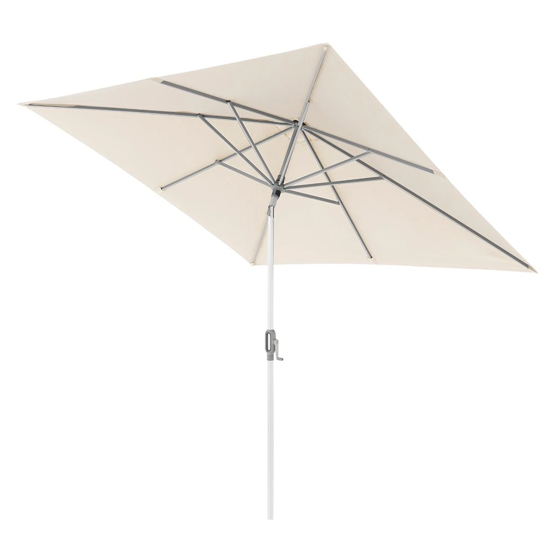 Doppler ACT Auto-Tilt Stockschirm 240x240 Cm Mit Kurbel Silber/Natur 2 Doppler ACT Auto-Tilt Stockschirm 240x240 Cm Mit Kurbel Silber/Natur – Bild 2