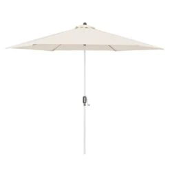 Doppler ACT Auto-Tilt Stockschirm Ø305cm Mit Kurbel Silber/Natur