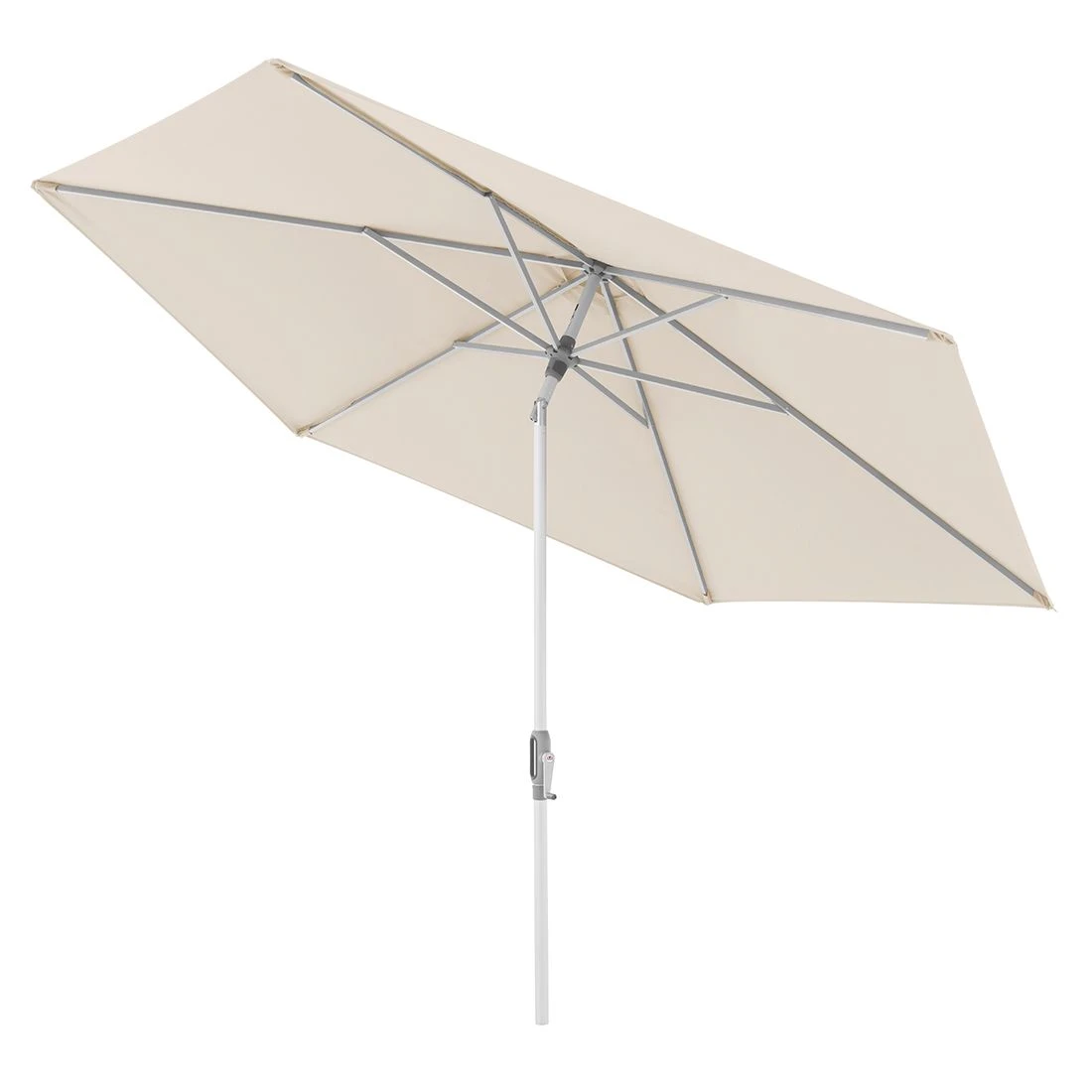 Doppler ACT Auto-Tilt Stockschirm Ø305cm Mit Kurbel Silber/Natur 2 Doppler ACT Auto-Tilt Stockschirm Ø305cm Mit Kurbel Silber/Natur – Bild 2