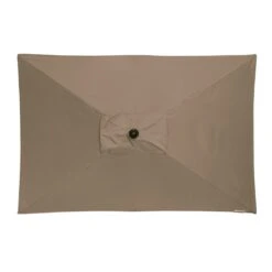 Doppler Active Mittelstockschirm 210x140cm - Mit Kurbel Greige -Grün Raum doppler active balkonschirm 210x140cm alu kurb auto tilt greige 1251594 3