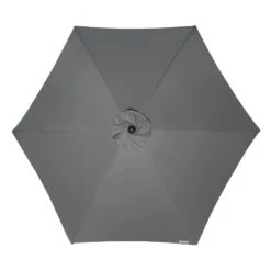 Doppler Active Mittelstockschirm Ø210cm - Mit Kurbel Anthrazit -Grün Raum doppler active balkonschirm o210cm alu kurbel auto tilt anthrazit 1248063 3