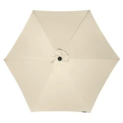 Doppler Active Mittelstockschirm Ø210cm - Mit Kurbel Natur -Grün Raum doppler active balkonschirm o210cm alu kurbel auto tilt natur 1248030 3