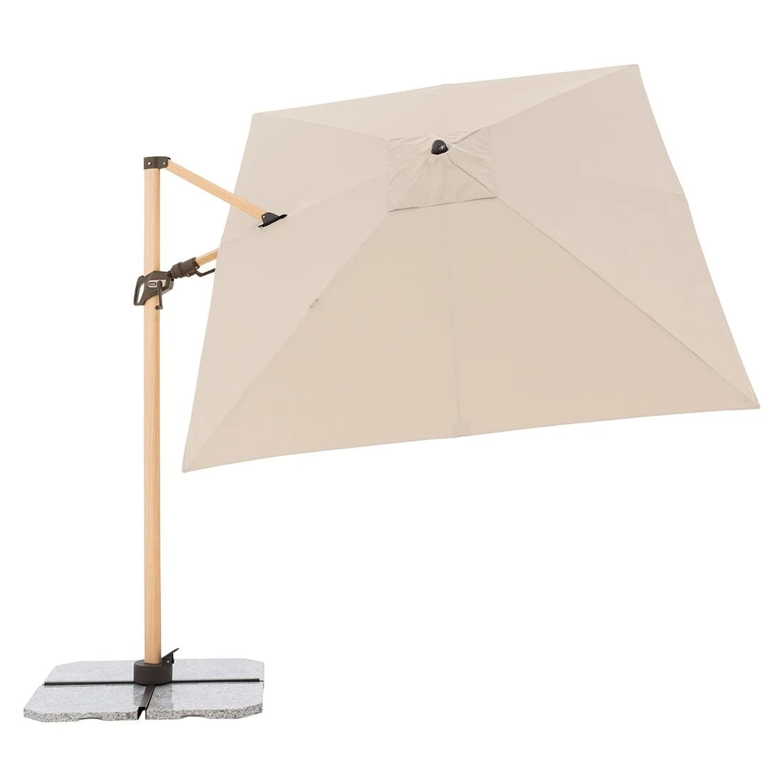 Doppler Alu-Wood Ultra Ampelschirm 300x220cm Holzoptik/Aluminium Natur 11 Doppler Alu-Wood Ultra Ampelschirm 300x220cm Holzoptik/Aluminium Natur – Bild 11