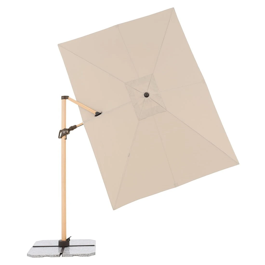 Doppler Alu-Wood Ultra Ampelschirm 300x220cm Holzoptik/Aluminium Natur 13 Doppler Alu-Wood Ultra Ampelschirm 300x220cm Holzoptik/Aluminium Natur – Bild 13