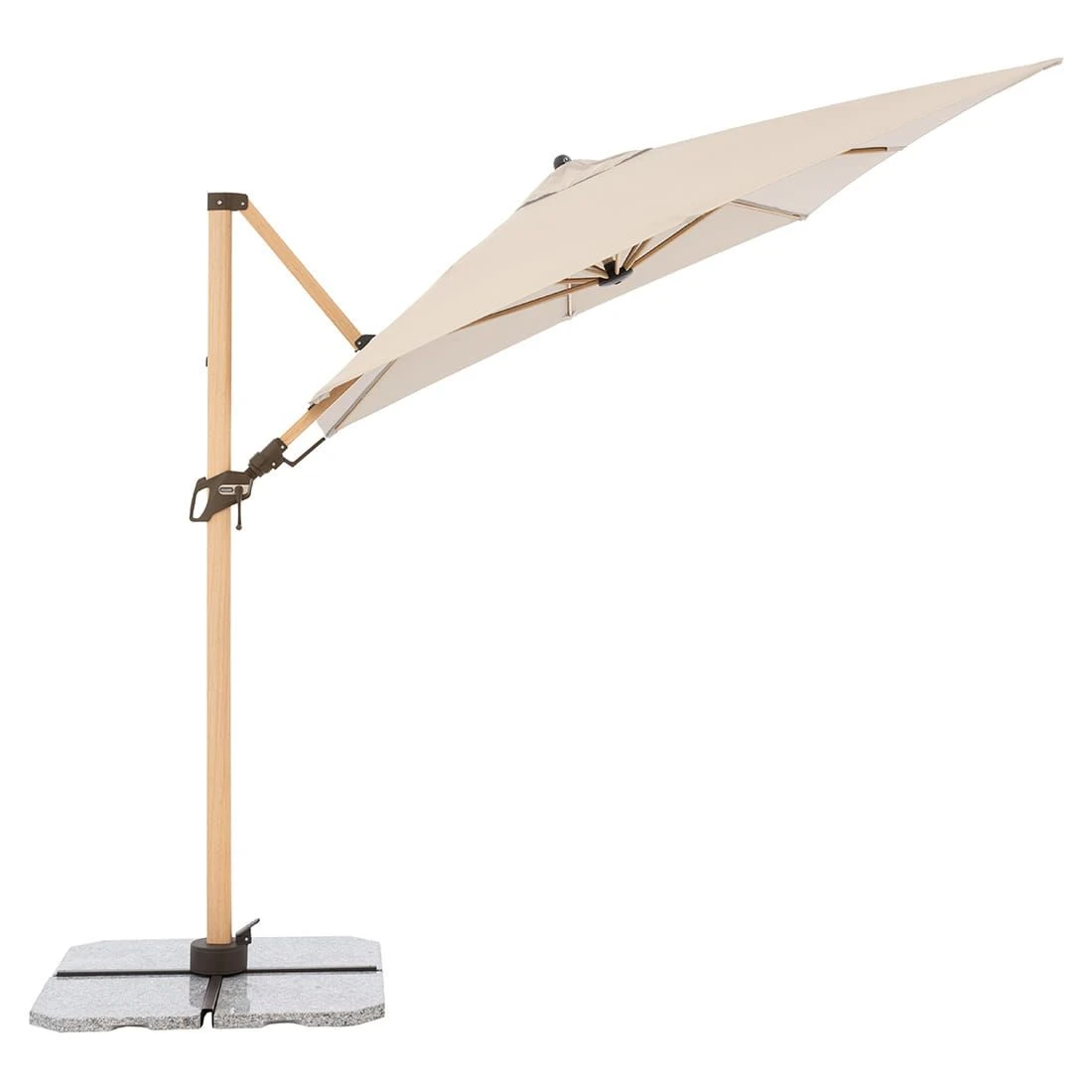 Doppler Alu-Wood Ultra Ampelschirm 300x220cm Holzoptik/Aluminium Natur 2 Doppler Alu-Wood Ultra Ampelschirm 300x220cm Holzoptik/Aluminium Natur – Bild 2