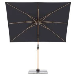 Doppler Alu-Wood Ultra Ampelschirm 300x220cm Holzoptik/Aluminium Anthrazit -Grün Raum doppler alu wood ultra ampelschirm 300x220cm holzoptik aluminium 1350594 4