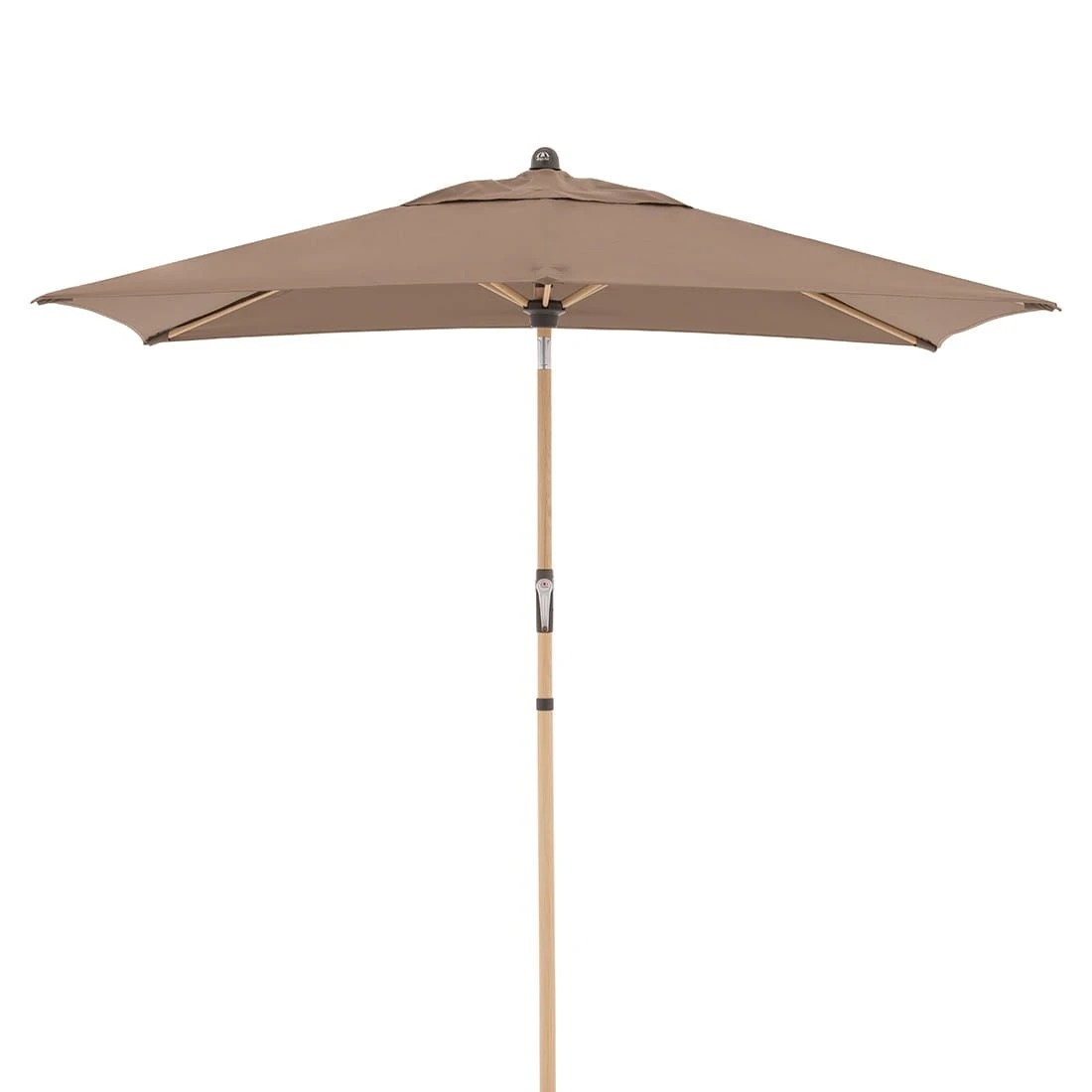 Doppler Alu-Wood Ultra Mittelstockschirm 210x140cm Greige 2 Doppler Alu-Wood Ultra Mittelstockschirm 210x140cm Greige – Bild 2