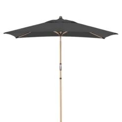 Doppler Alu-Wood Ultra Mittelstockschirm 210x140cm Anthrazit