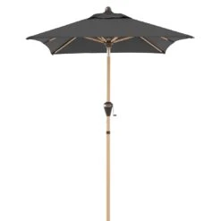 Doppler Alu-Wood Ultra Mittelstockschirm 210x140cm Anthrazit -Grün Raum doppler alu wood ultra balkonschirm 210x140cm 1355797 2