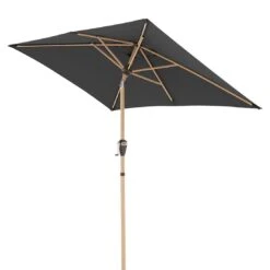 Doppler Alu-Wood Ultra Mittelstockschirm 210x140cm Anthrazit -Grün Raum doppler alu wood ultra balkonschirm 210x140cm 1355797 3