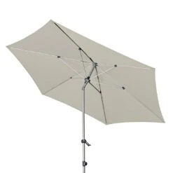 Doppler Expert Sonnenschirm Ø280cm Mit Kurbel Greige -Grün Raum doppler expert sonnenschirm o280cm mit kurbel 44228 2