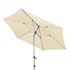 Doppler Expert Sonnenschirm Ø320cm Mit Kurbel Natur -Grün Raum doppler expert sonnenschirm o320cm mit kurbel 44223 2