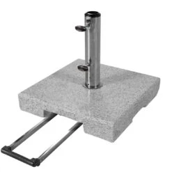 Doppler Active Granitsockel 40 Kg - Trolley Mit Griff Hellgrau -Grün Raum doppler promo granitsockel 40 kg trolley mit griff 3